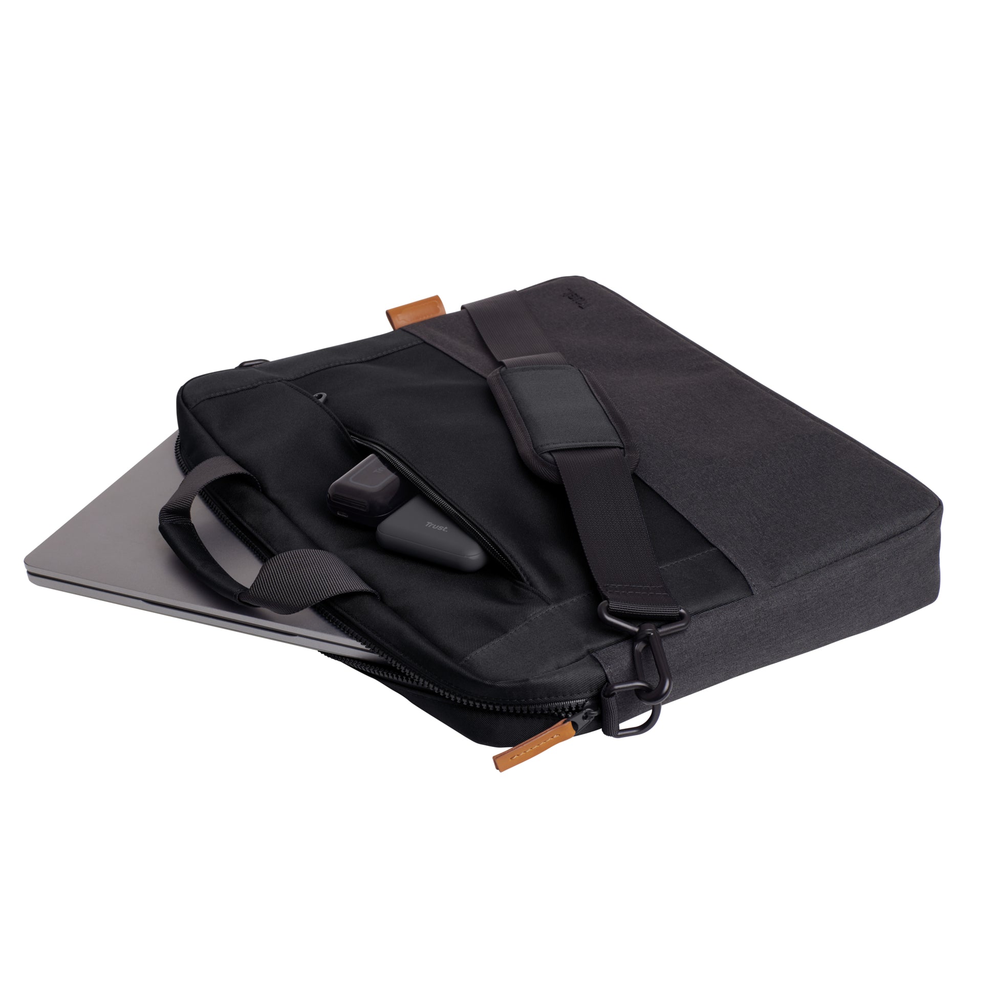 Trust Lisboa Notebook-Tasche für Notebooks bis 16" – wasserdicht, schockresistent – Schwarz