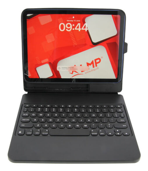 LMP Tastatur-Case für iPad 10,9" (11. Gen.) – USB-C, QWERTZ (CH) – Schwarz