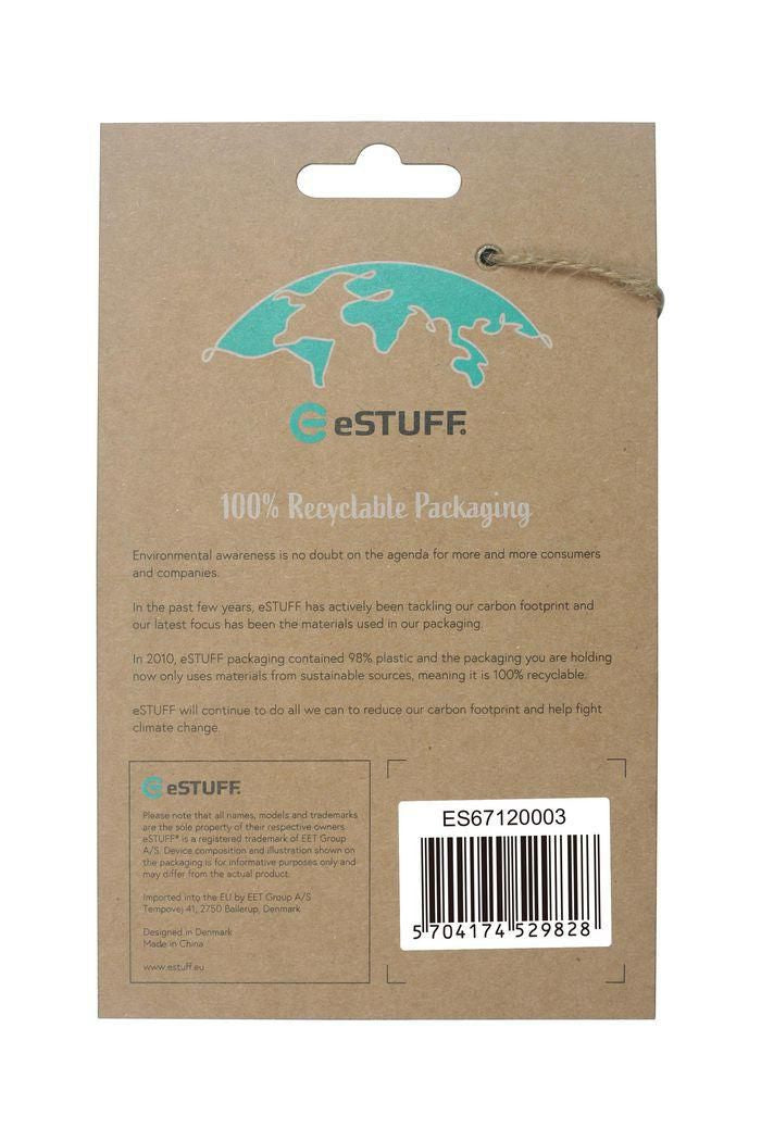 eSTUFF MADRID Backcover – für Apple iPhone 13 Pro, PC, Schwarz