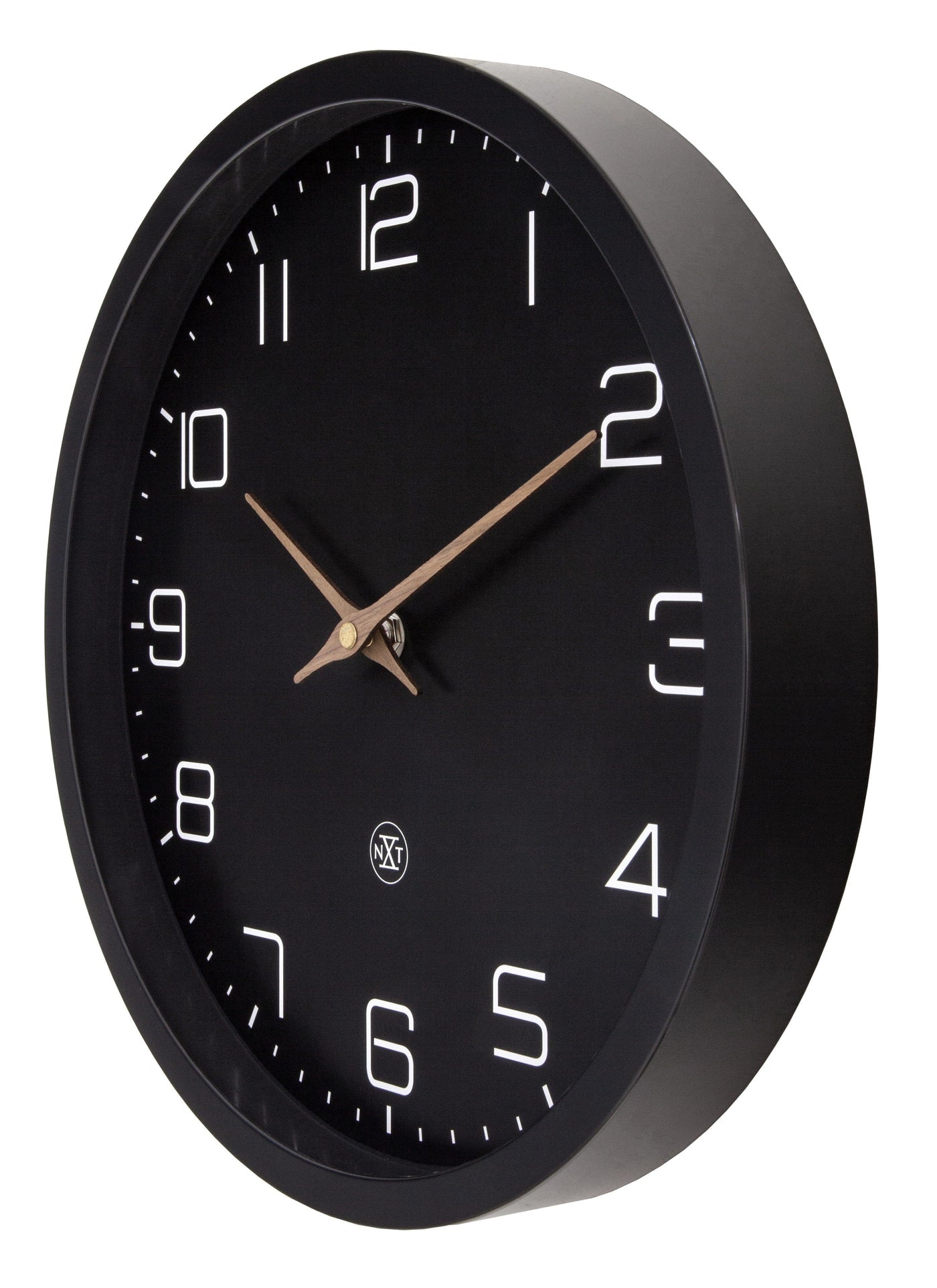 NeXtime Wanduhr Eco – 30 cm, Schwarz