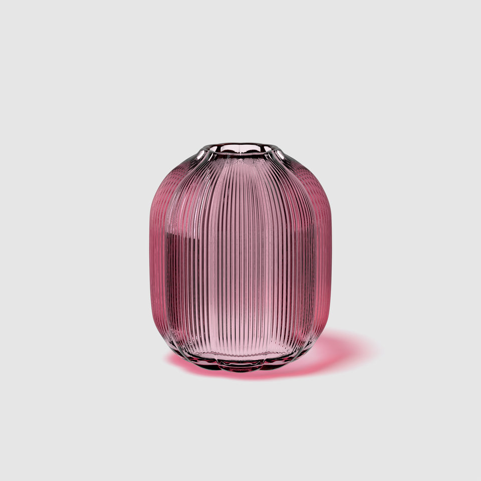 Villeroy & Boch Vase – Ø 16 × 19 cm – Glas, violett
