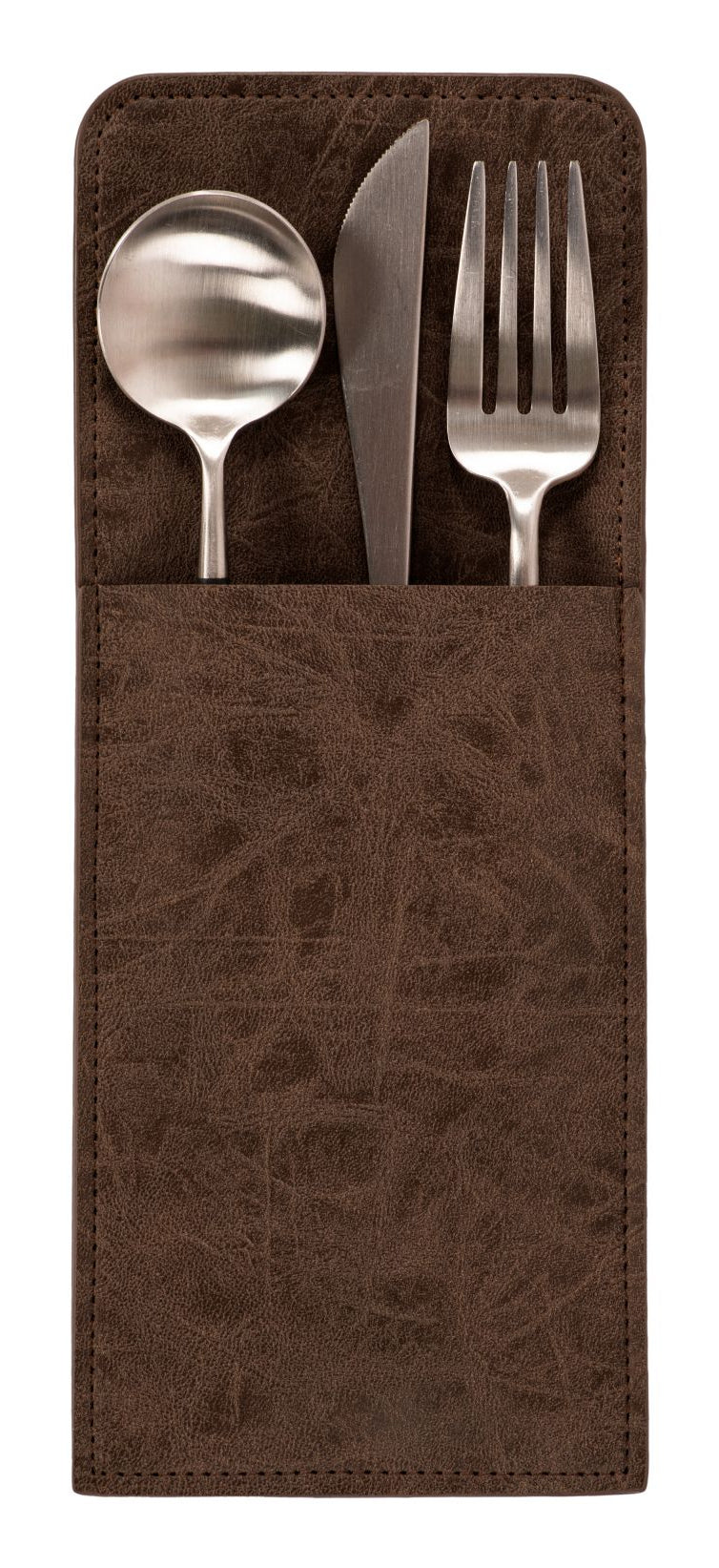 Tiseco TRUMAN – Utensilienhalter (wandmontiert) 10 × 25 cm, Polyester (PES), Braun
