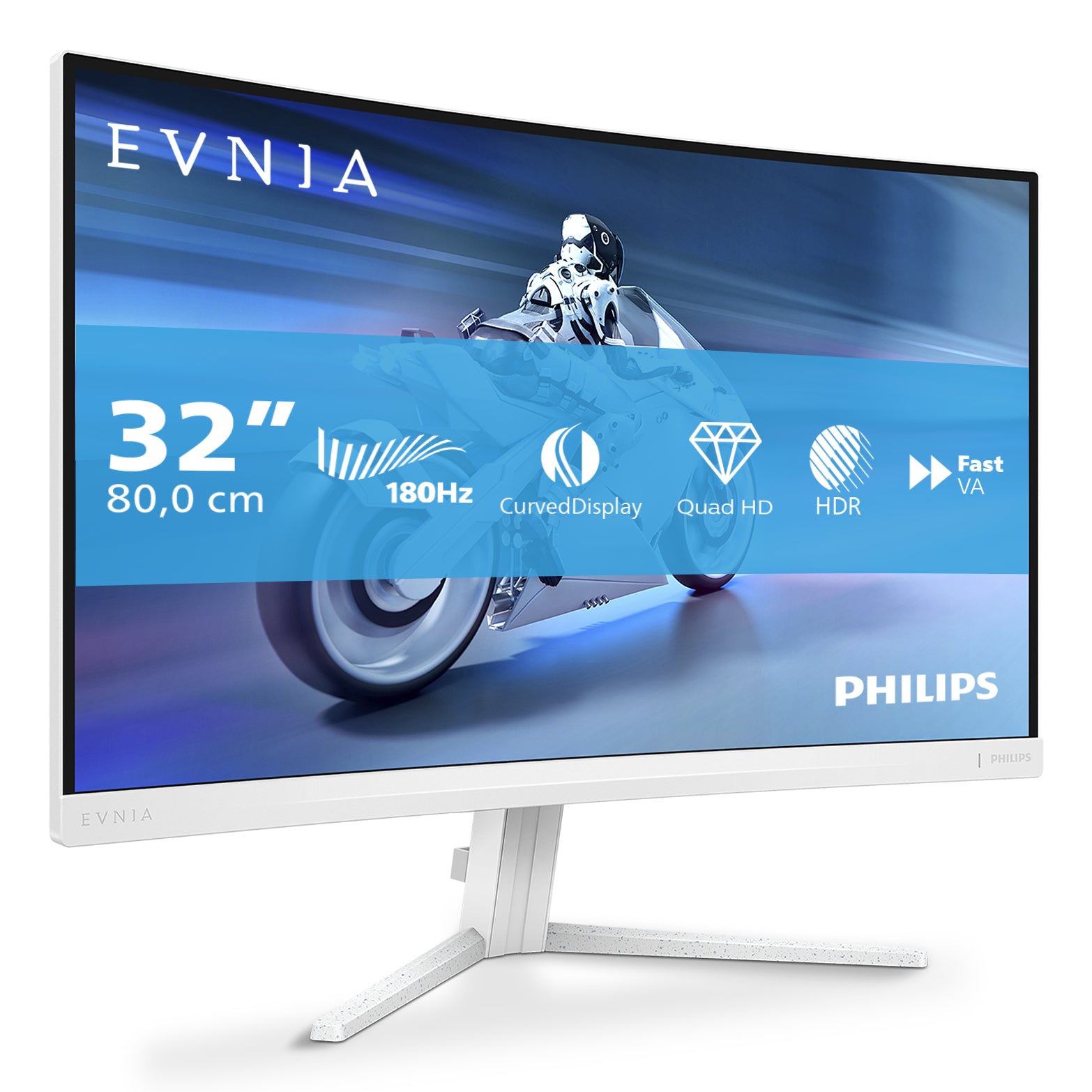 Philips 32M2C5501/000 – 31,5" Curved, 2560 × 1440 (WQHD), VA, 180 Hz, HDR10