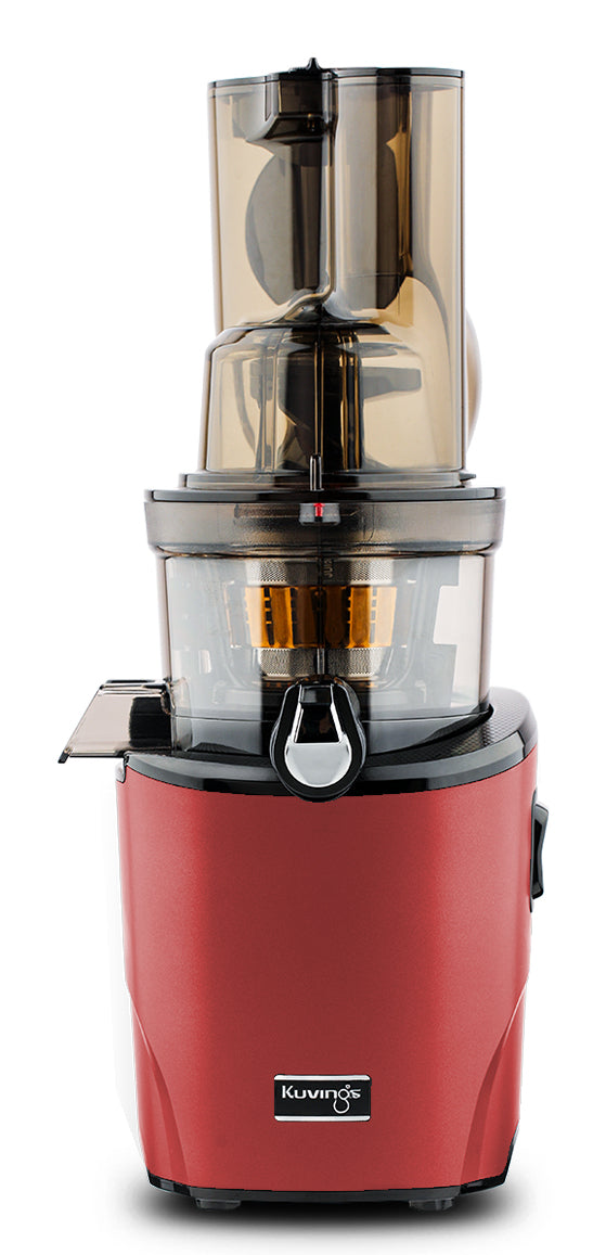 Kuvings Langsamer Entsafter REVO830 – 1 l Saftbehälter, 0,4 l Restebehälter, 200 W – Rot