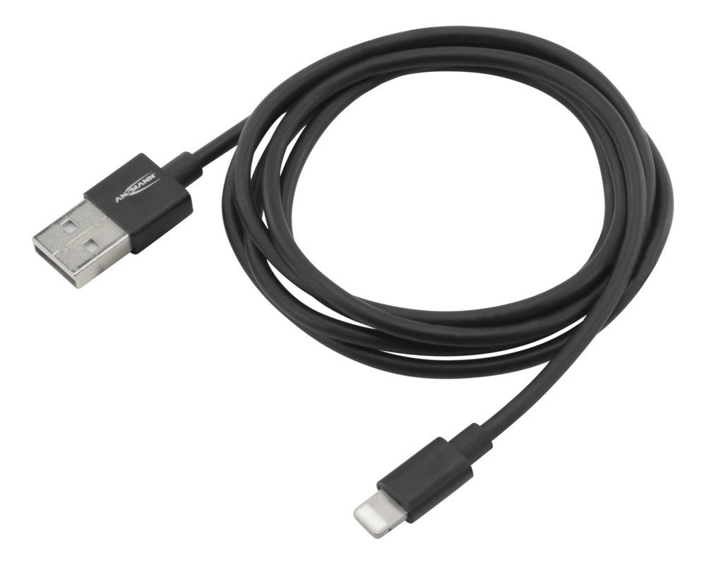 Ansmann Daten- & Ladekabel – USB-A auf Lightning 1,2 m, MFi zertifiziert – für iPhone/iPad