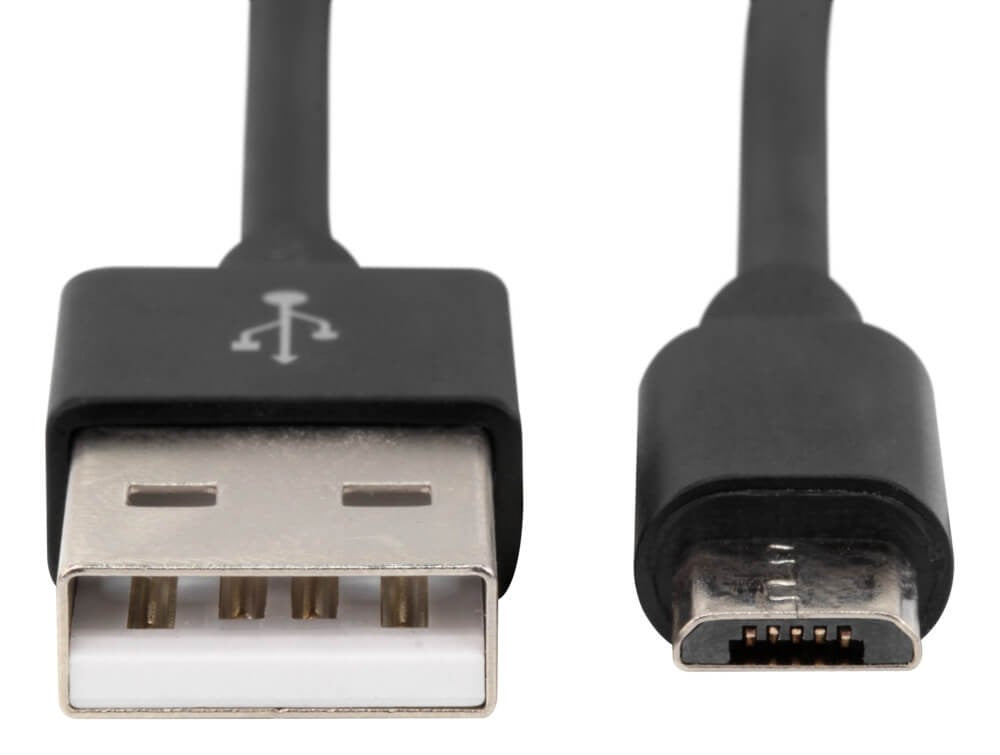 Ansmann USB-A auf Micro-USB-B Kabel – USB 2.0 (480 Mbit/s) – 1,2 m – Schwarz