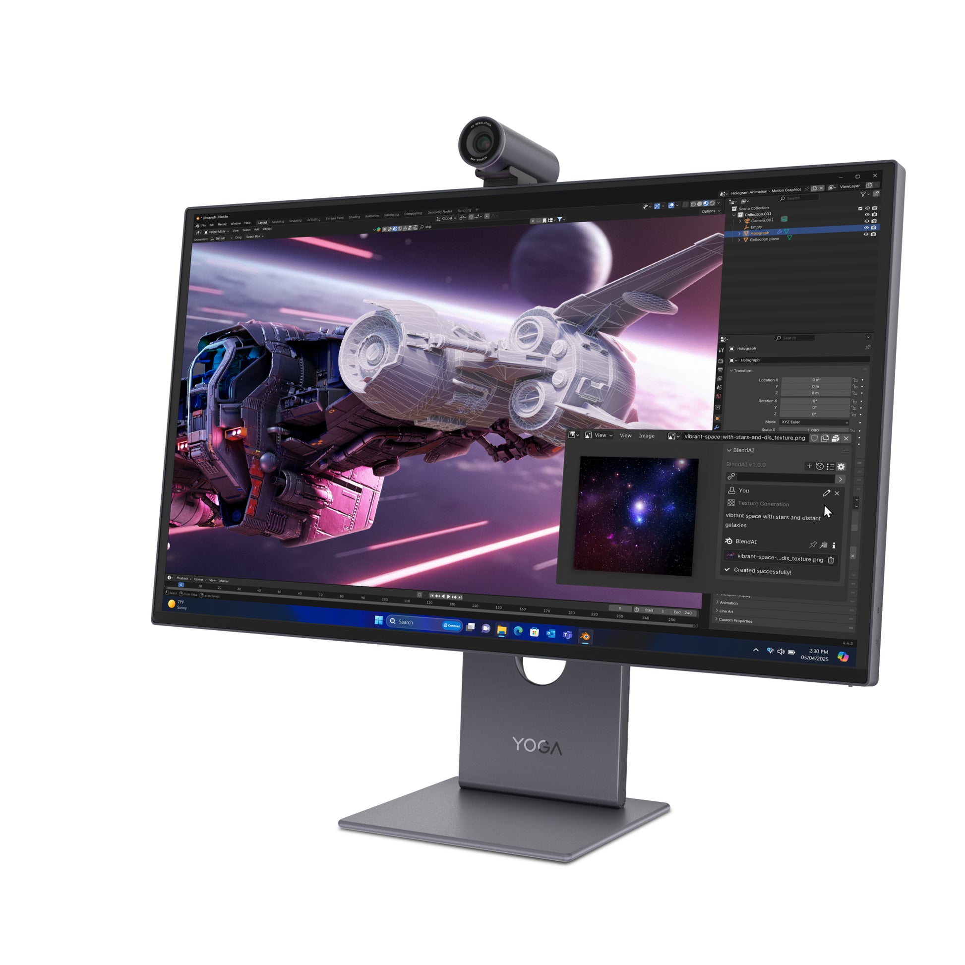 Lenovo Yoga Pro 27UD-10 – 26,5", 3840 × 2160 (4K), OLED, 120 Hz, Webcam, DisplayHDR 400