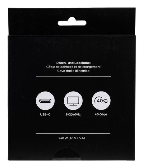 ONIT USB-Kabel, USB-C zu USB-C, 3 m, USB4, Lade-/Datenkabel