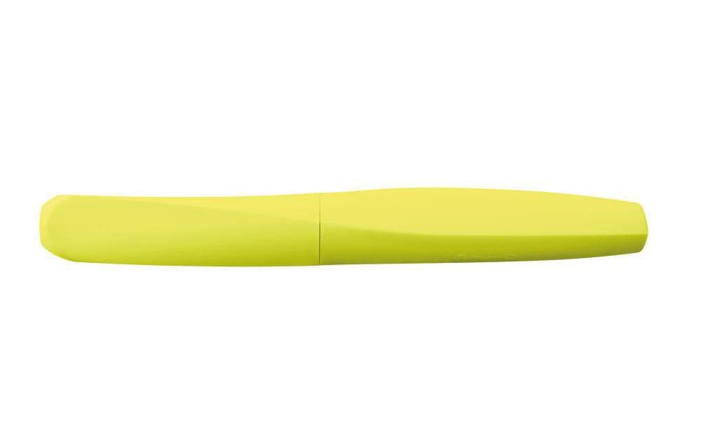 Pelikan Twist – Federspitze M – für Rechts- & Linkshänder – Neongelb, Blau – Patronen