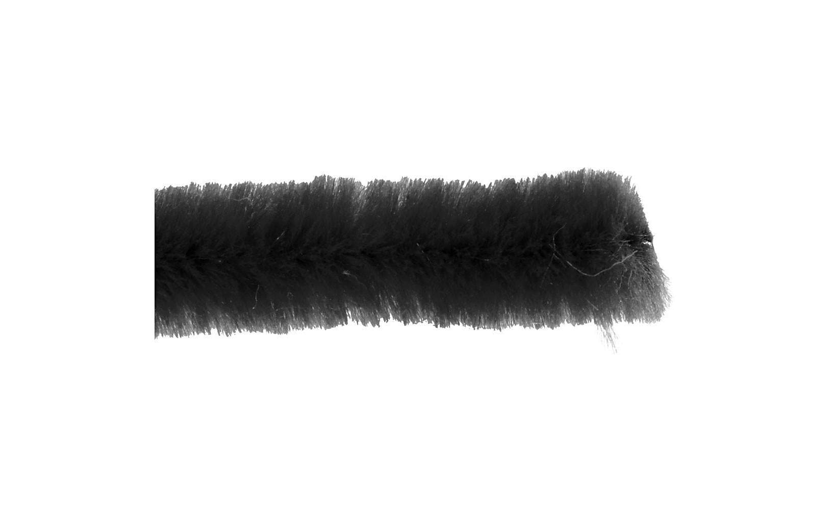 Creativ Company Chenilledraht, Nylon, Schwarz, Ø 6 mm × 30 cm, Set à 50