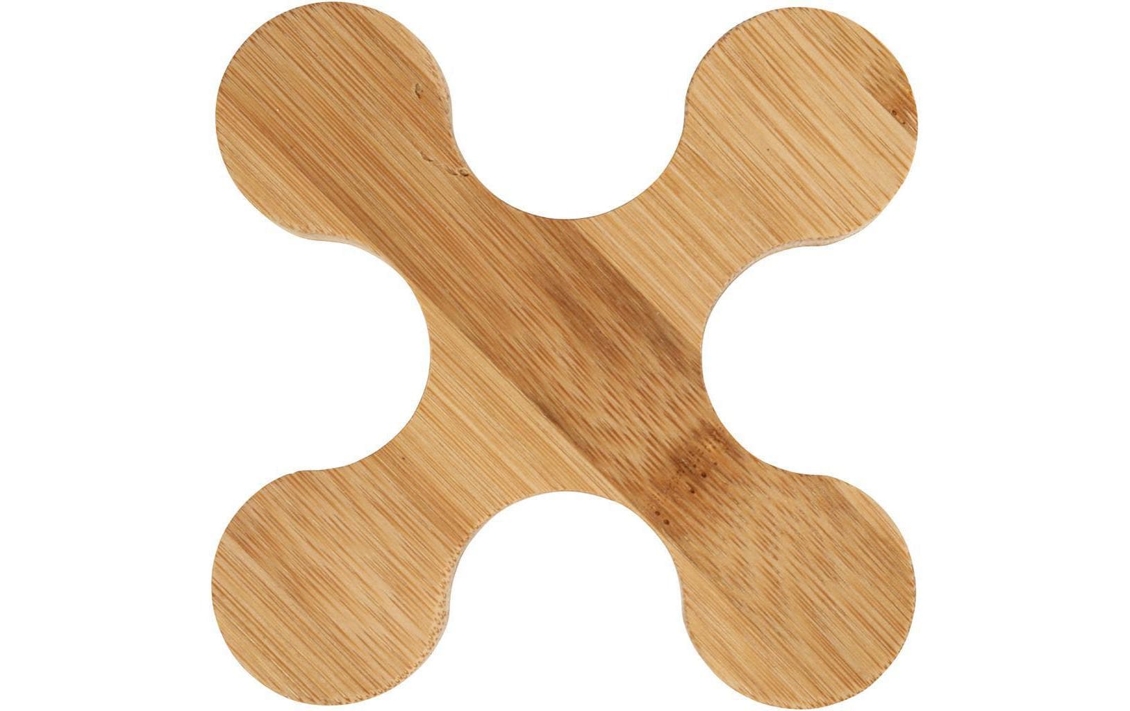 Creativ Company Untersetzer – 12,0 × 12,0 × 1,2 cm, Bambus, Braun