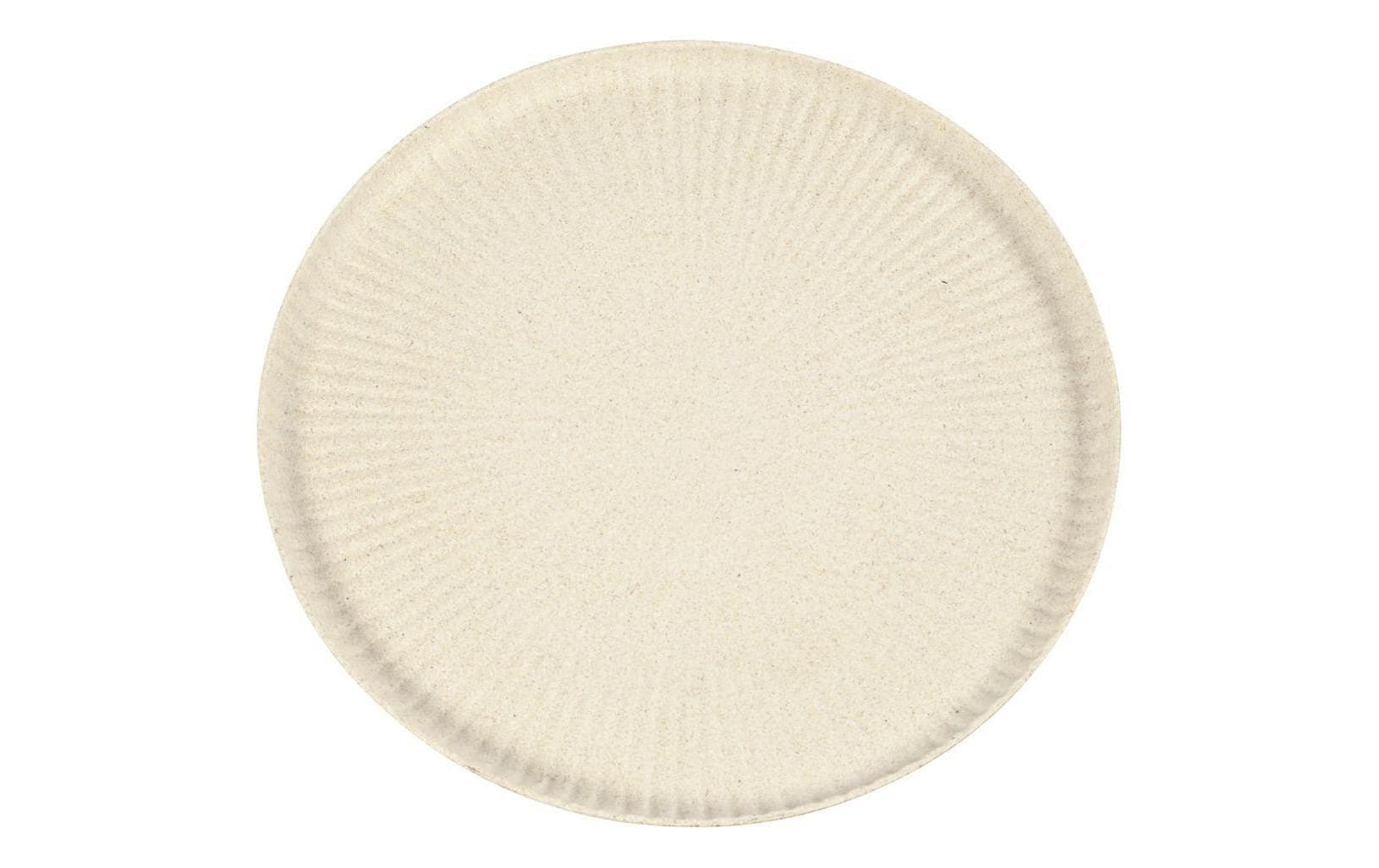 Creativ Company Tablett – Ø 30,0 cm, H 2,0 cm, Bambus, Beige