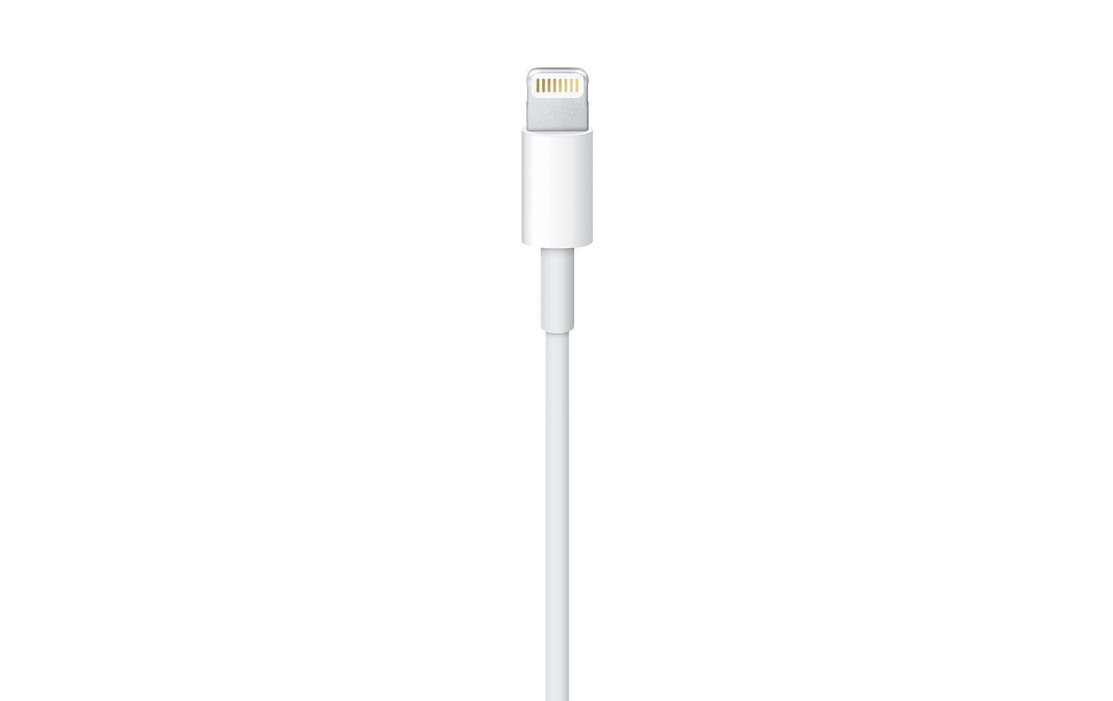 Apple USB-A-zu-Lightning-Kabel – 1 m, weiss, USB 2.0 (480 Mbps)