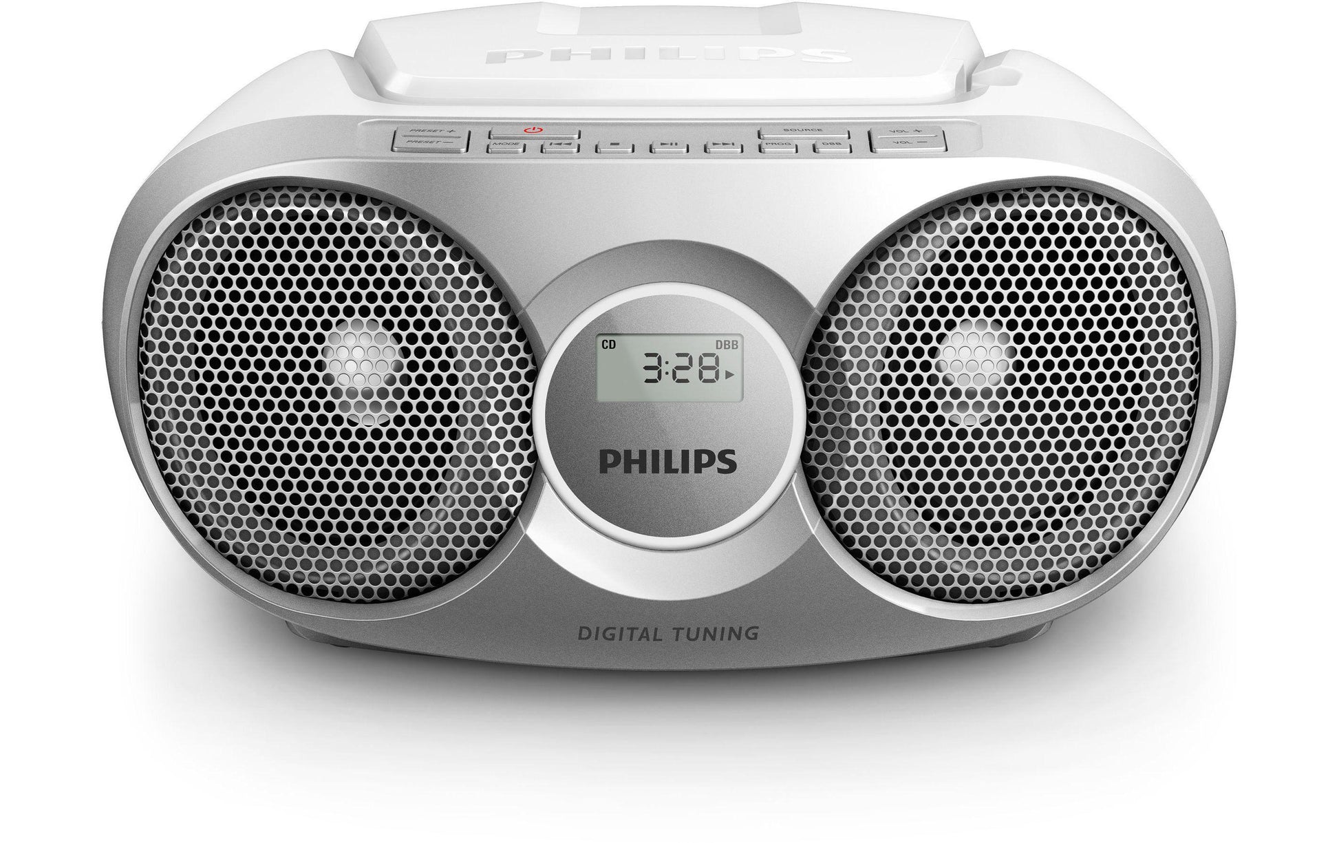 Philips AZ215S – CD-Player – Portabel – UKW, Akkubetrieb – Silber