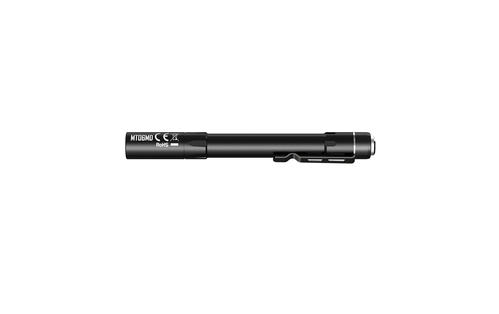Nitecore Taschenlampe MT06 Medical – 180 lm, 92 m, IPX8, 2× AAA – Schwarz