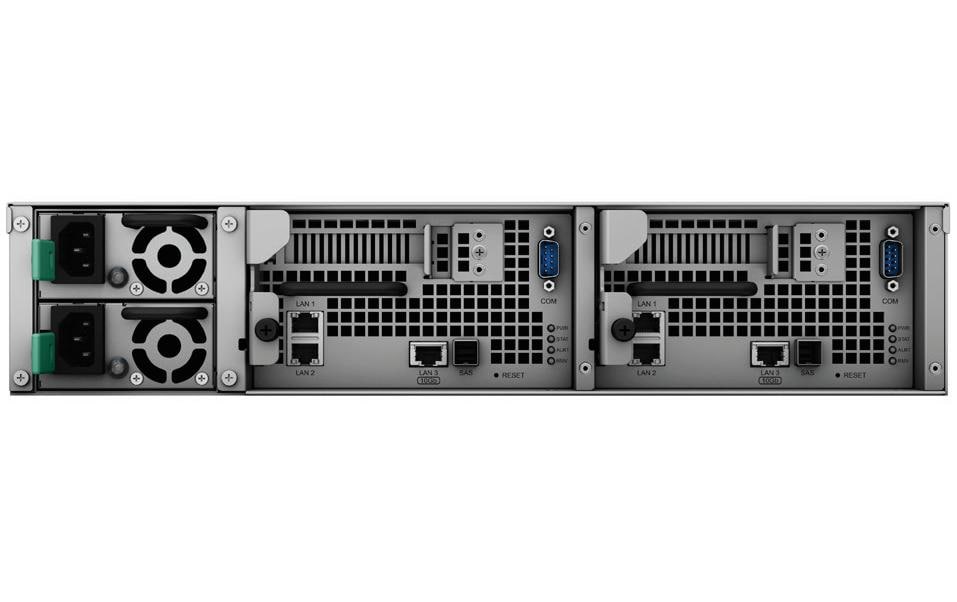 Synology SA3200D – 12-Bay Rack 2U NAS – Intel Xeon D-1521, 8 GB RAM, 10GbE, DSM, für 2,5"/3,5" HDD/SSD, SAS