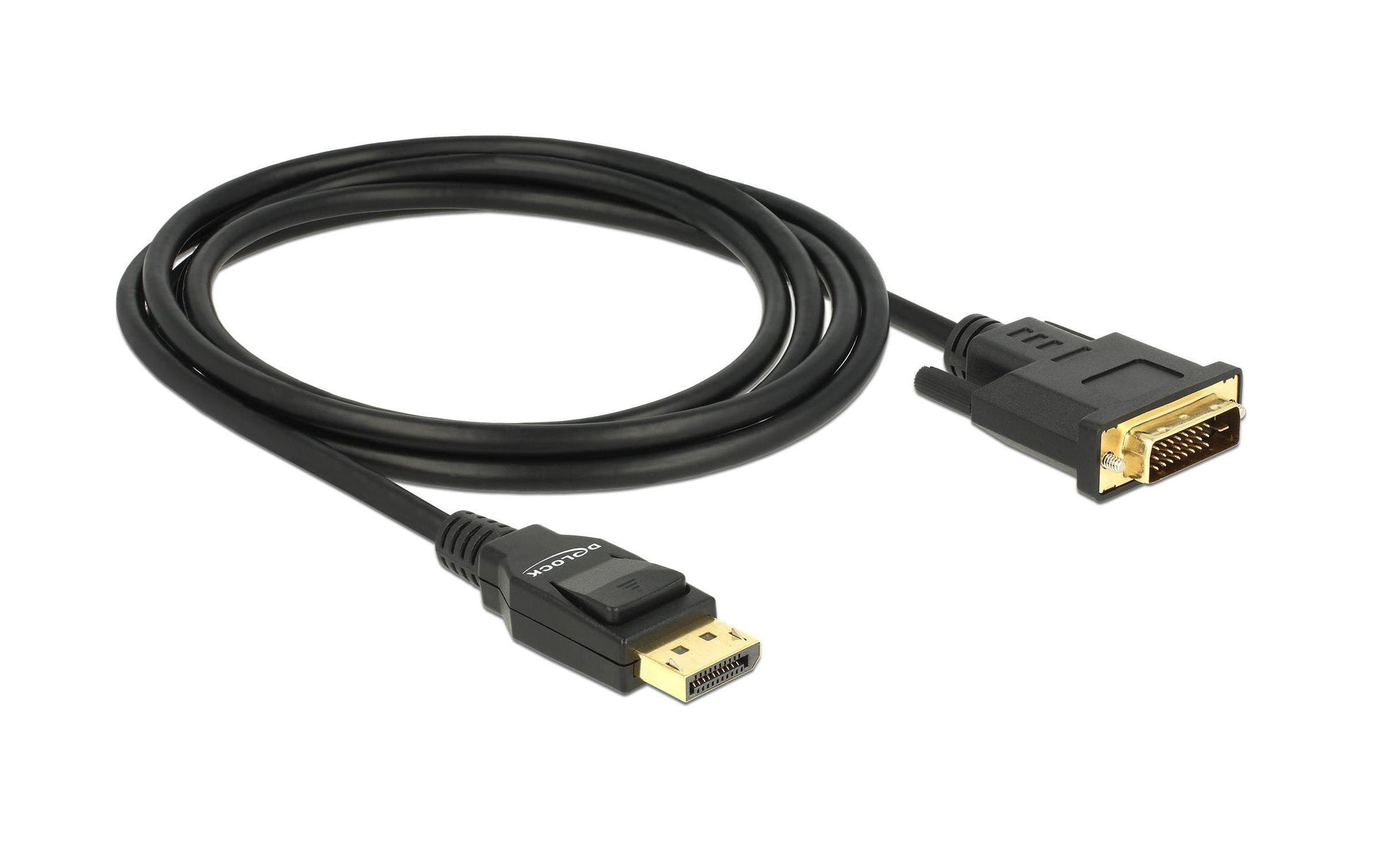 DeLOCK DisplayPort auf DVI-D Kabel DP 1.2 4K 60 Hz – 2 m