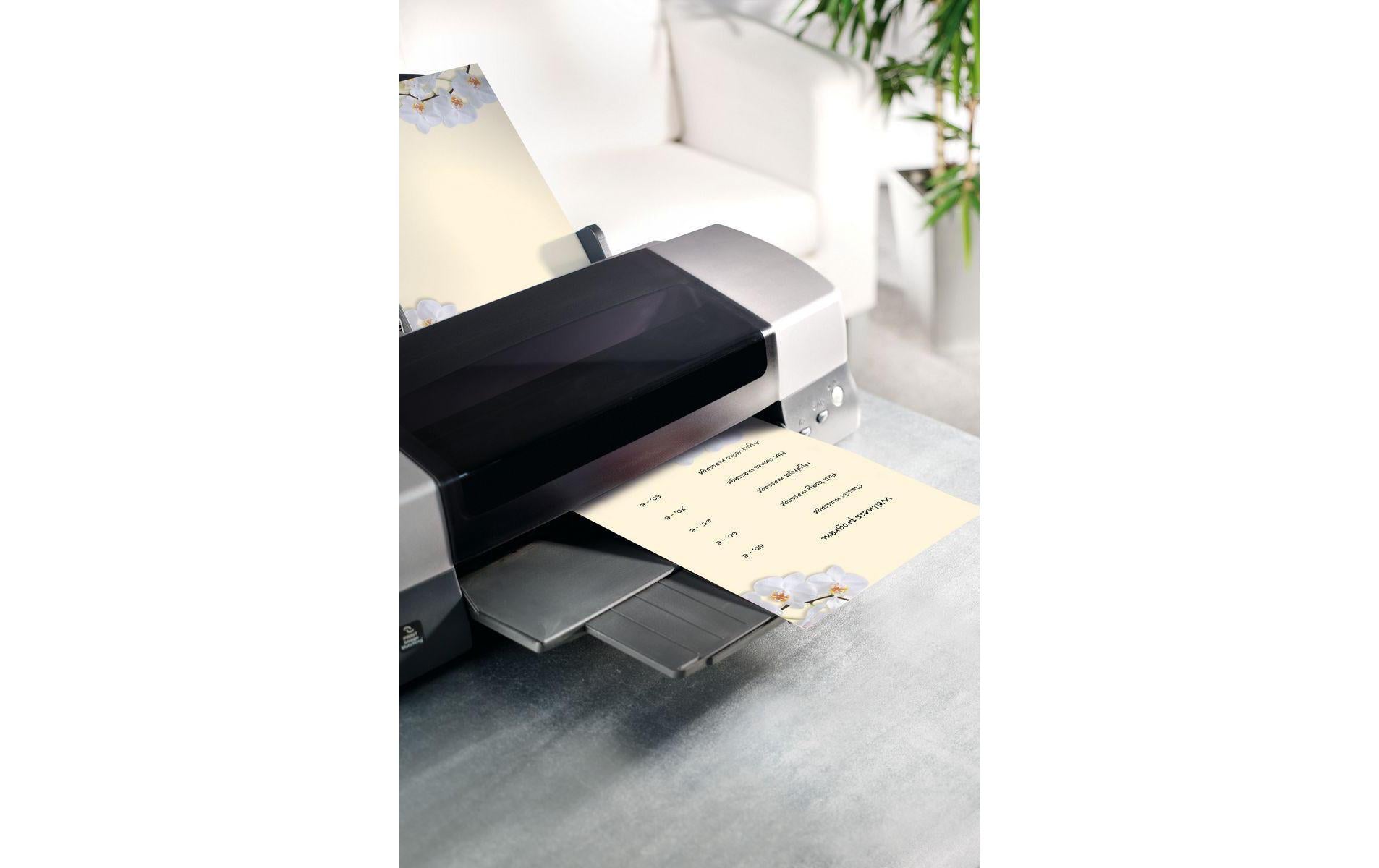 Sigel Designpapier White Orchid – A4, 90 g/m², 50 Blatt