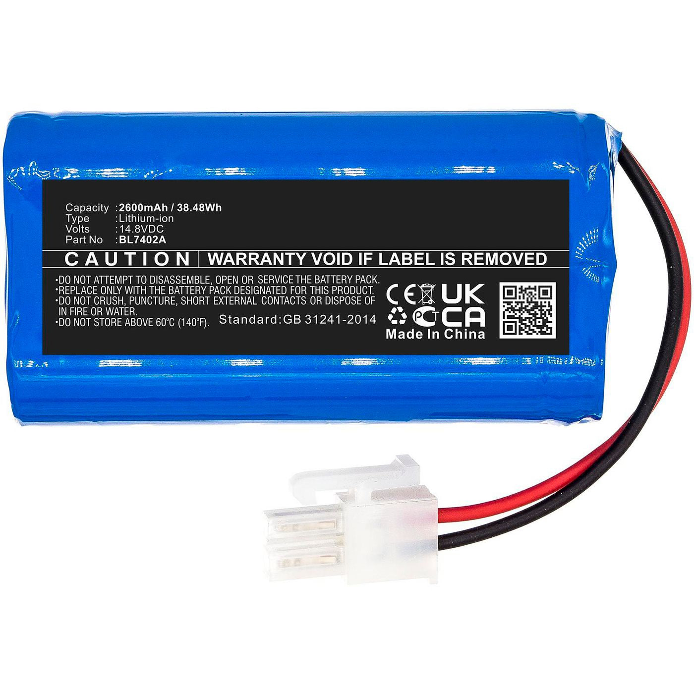 CoreParts Akku MBXVAC-BA0299 – 38,48 Wh, 14,8 V, 2600 mAh