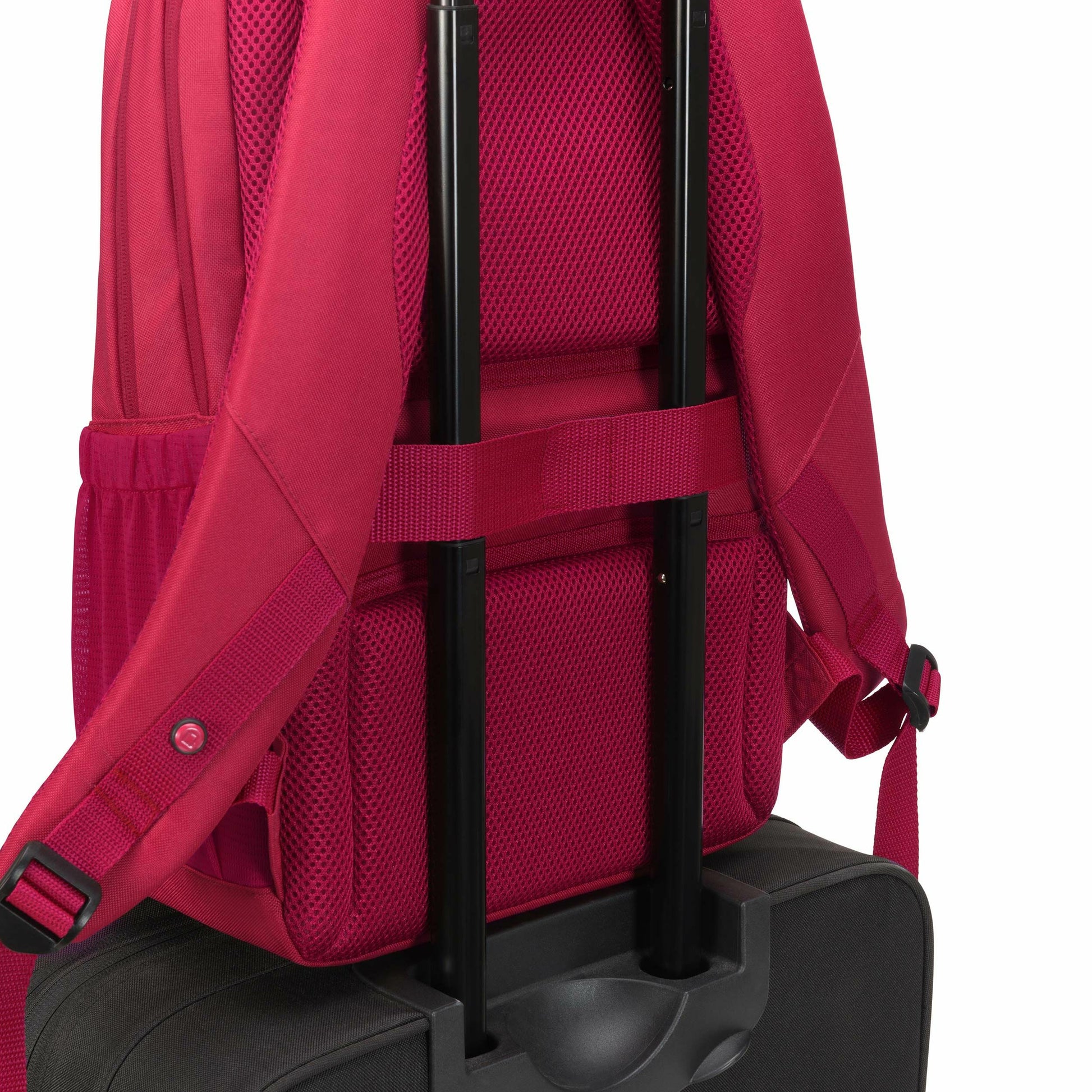 DICOTA Notebook-Rucksack ECO SCALE – 19,5 l, mit Tablet-Fach, rPET-Polyester – Rot, 295 × 450 × 170 mm