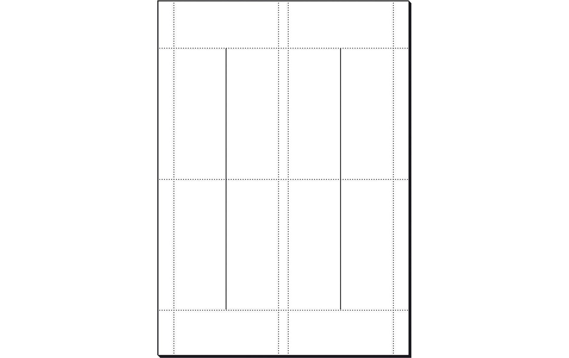 Sigel Tischkarten 95 × 85 mm, 185 g/m², weiss, Papier, vorgefalzt – für Inkjet, Laser, Kopierer – 80 Karten