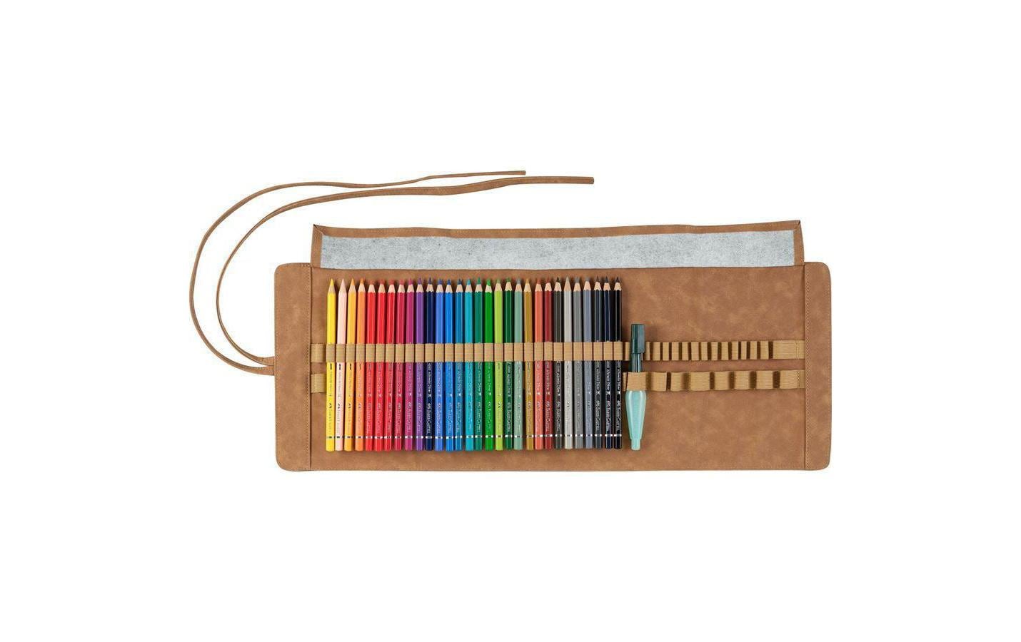 Faber-Castell Aquarellbuntstift, mehrfarbig, 30er-Etui – inkl. Wassertankpinsel (6 ml), Ø 3,8 mm