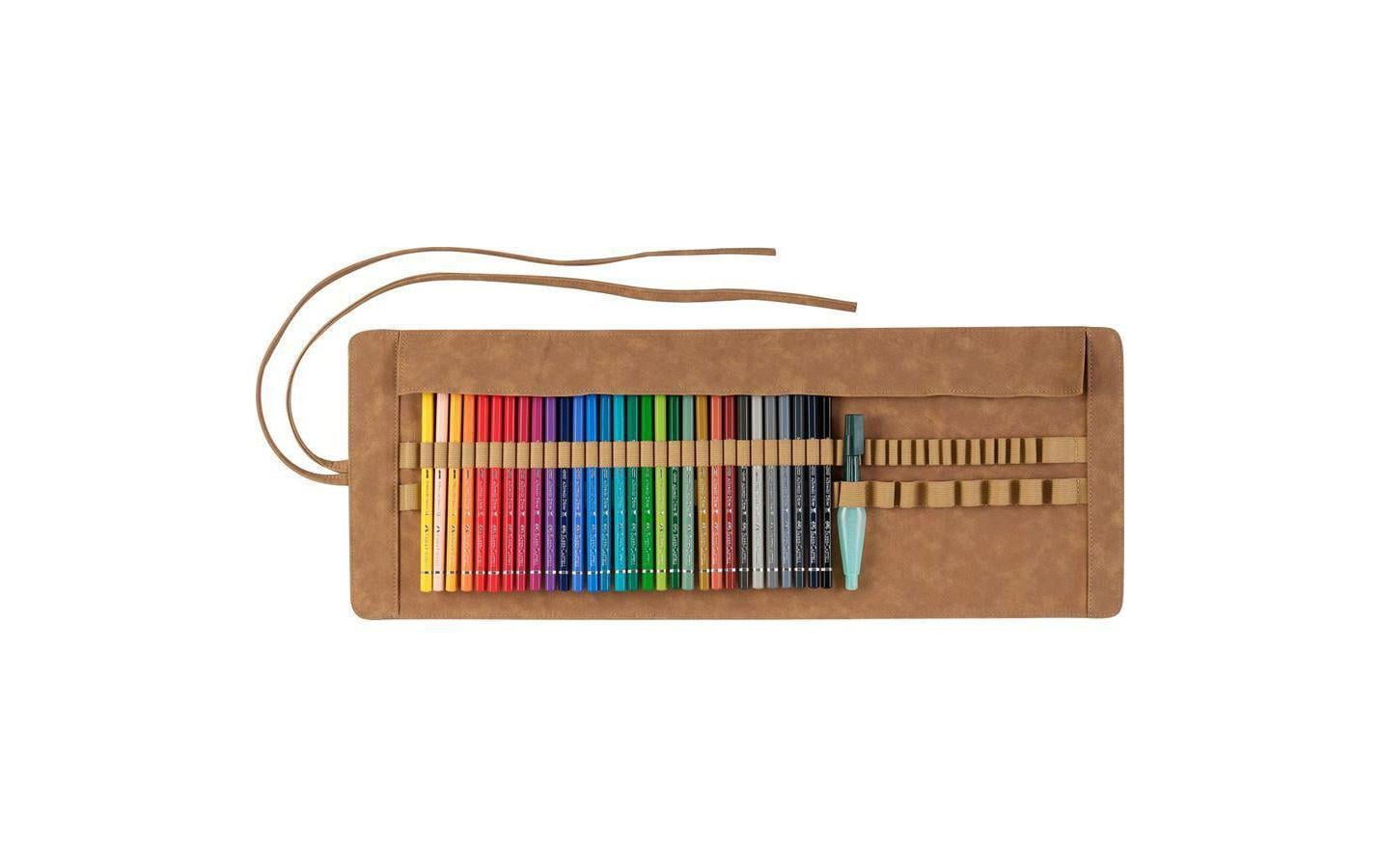 Faber-Castell Aquarellbuntstift, mehrfarbig, 30er-Etui – inkl. Wassertankpinsel (6 ml), Ø 3,8 mm