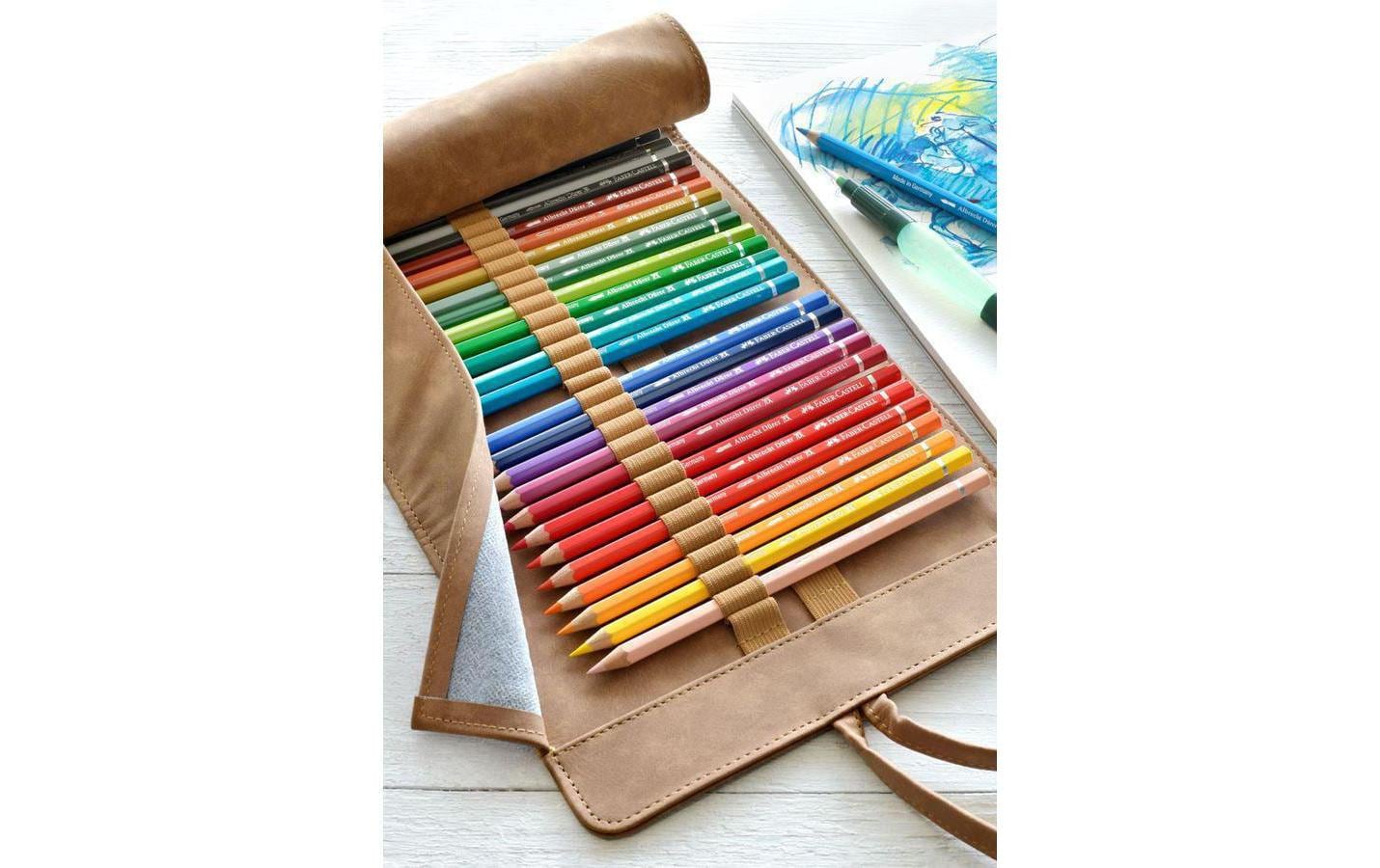 Faber-Castell Aquarellbuntstift, mehrfarbig, 30er-Etui – inkl. Wassertankpinsel (6 ml), Ø 3,8 mm