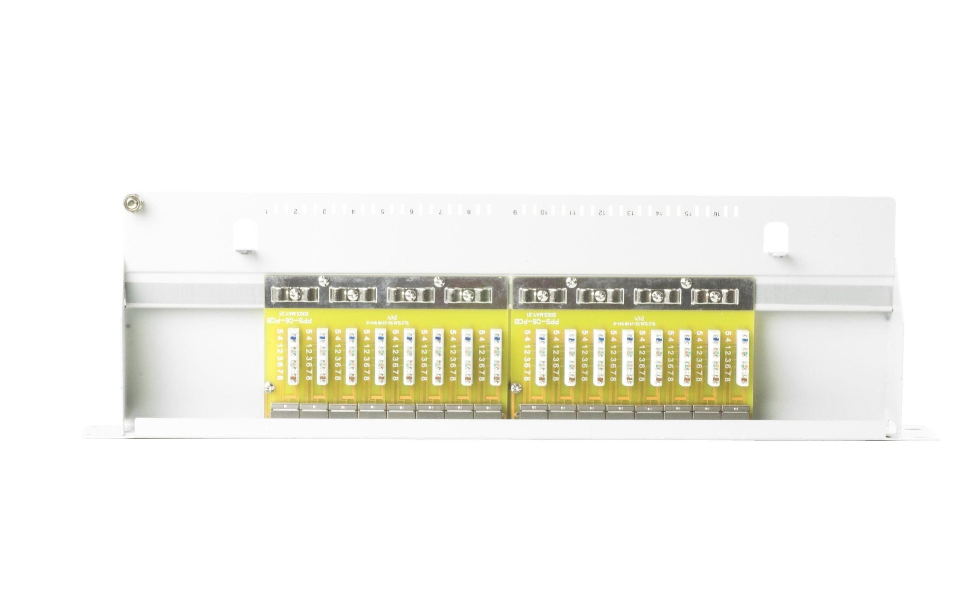 Equip Patchpanel Cat 6 – 16× RJ‑45, geschirmt, LSA, 19", 1U, Grau