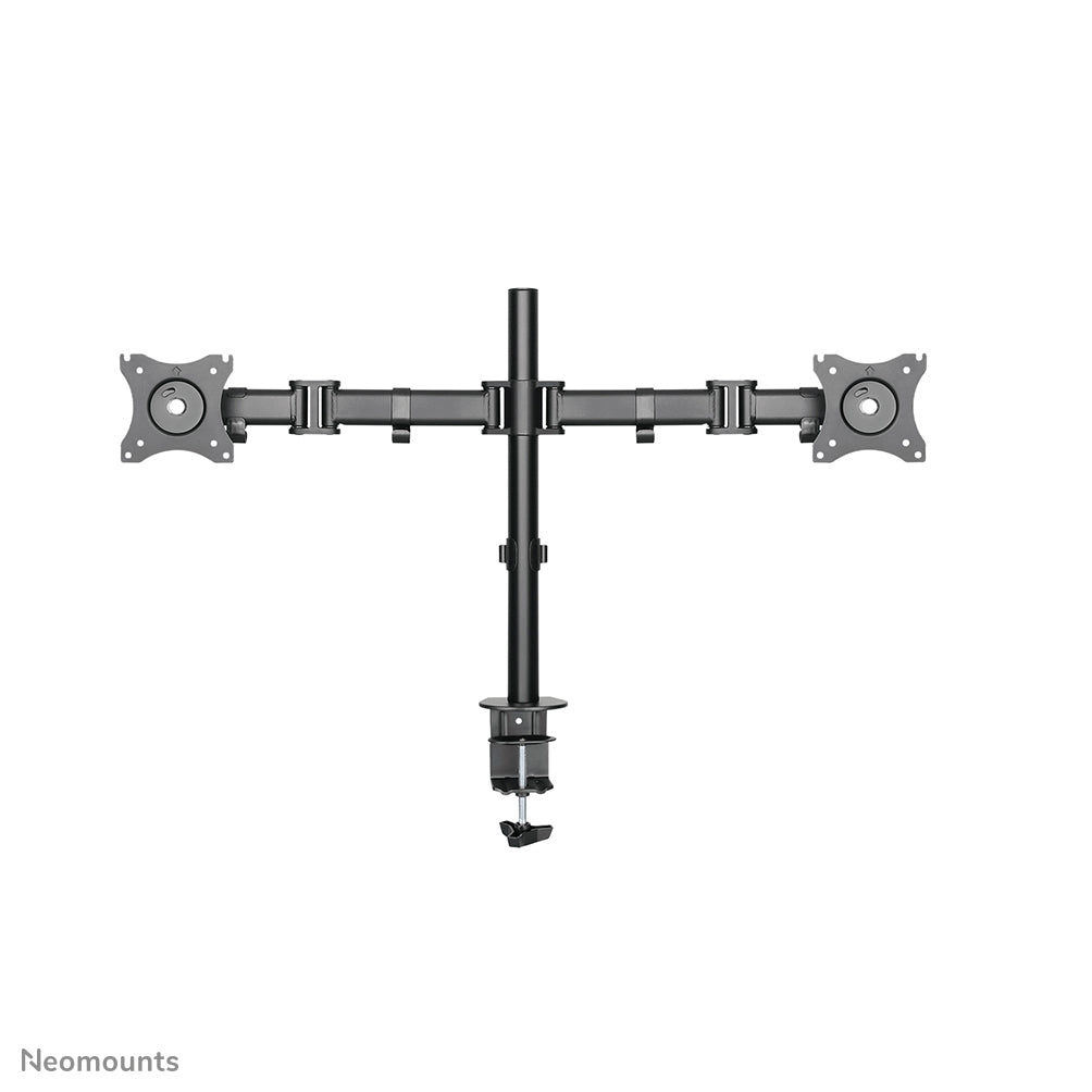 Neomounts NM-D135DBLACK – Monitorarm, Dual, Tischklemme – bis 27", VESA 75 × 75/100 × 100 mm, 8 kg