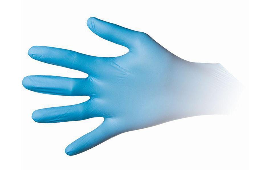 Diverse Arbeitshandschuhe – L – Nitril, Blau