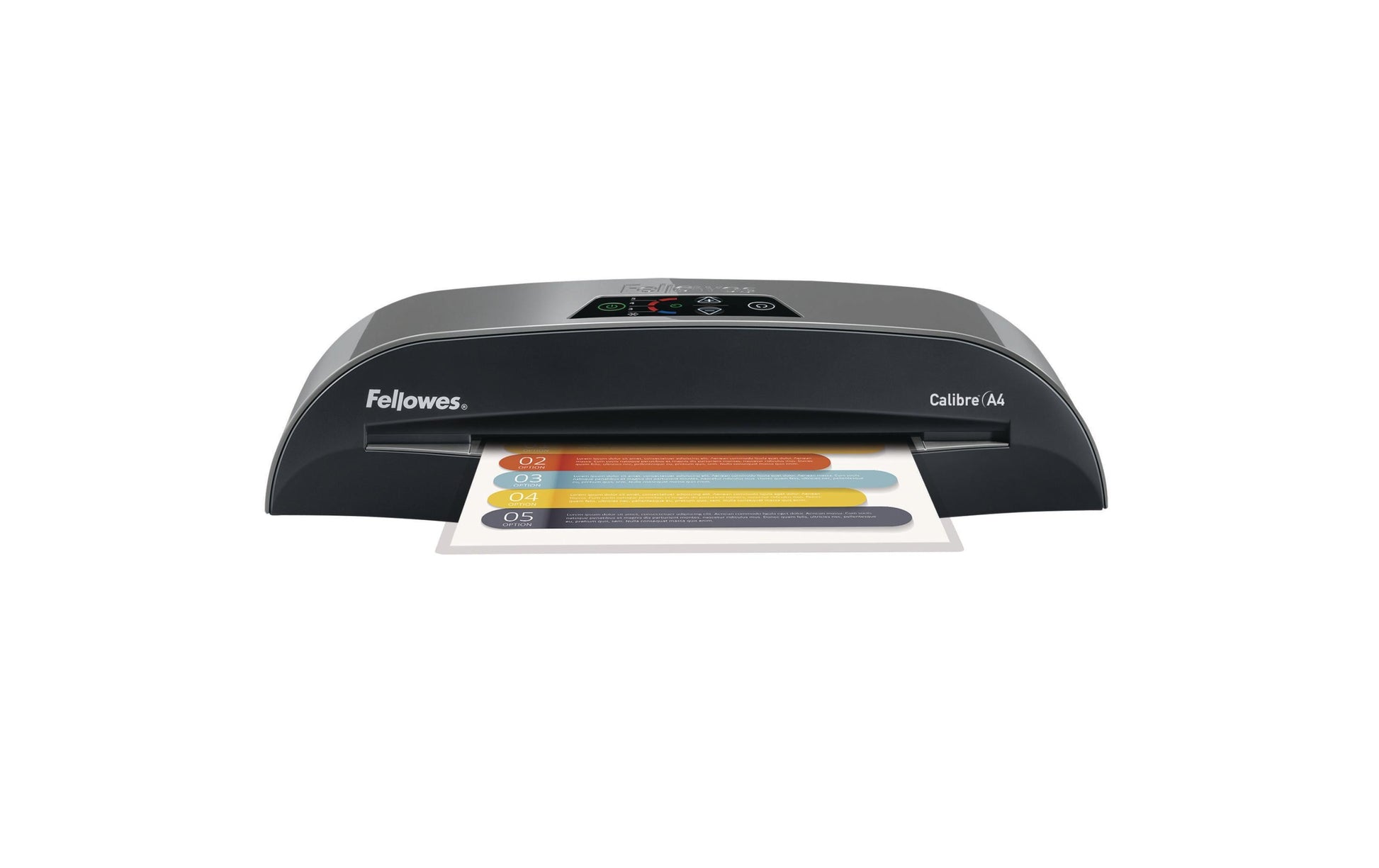 Fellowes Calibre 5750701 Laminiergerät A4 – Kaltlaminierer, bis 125 µm, 2 Rollen, 500 mm/min, schwarz