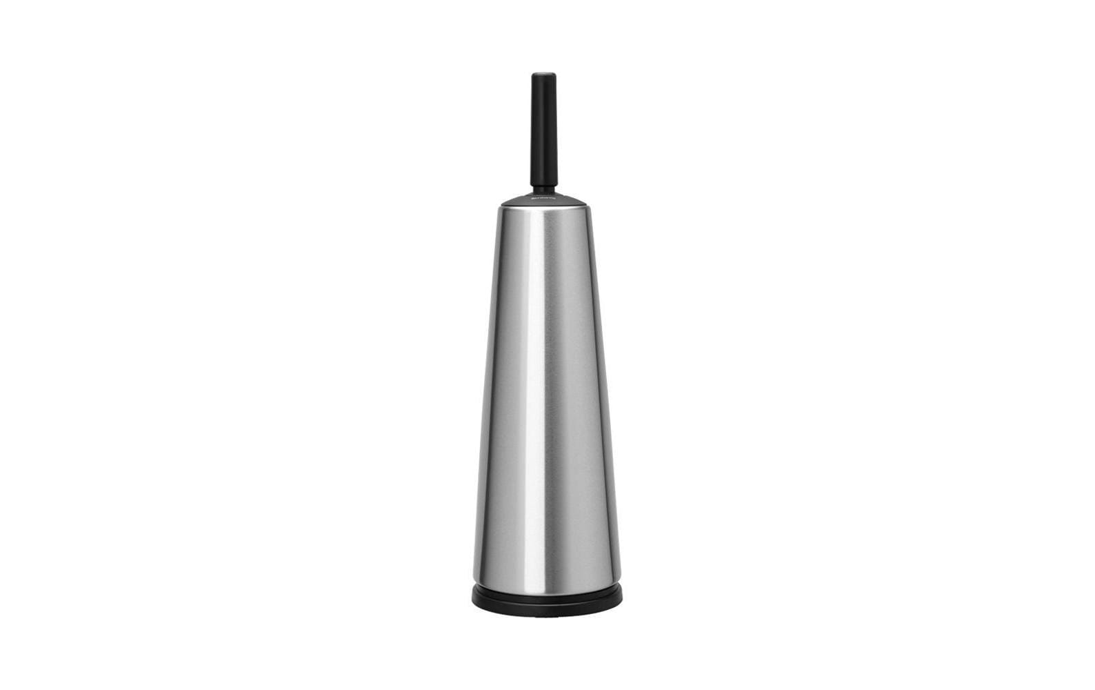 Brabantia ReNew – WC-Bürstenset – Kunststoff, Edelstahl matt, H 42 cm, Ø 12,2 cm