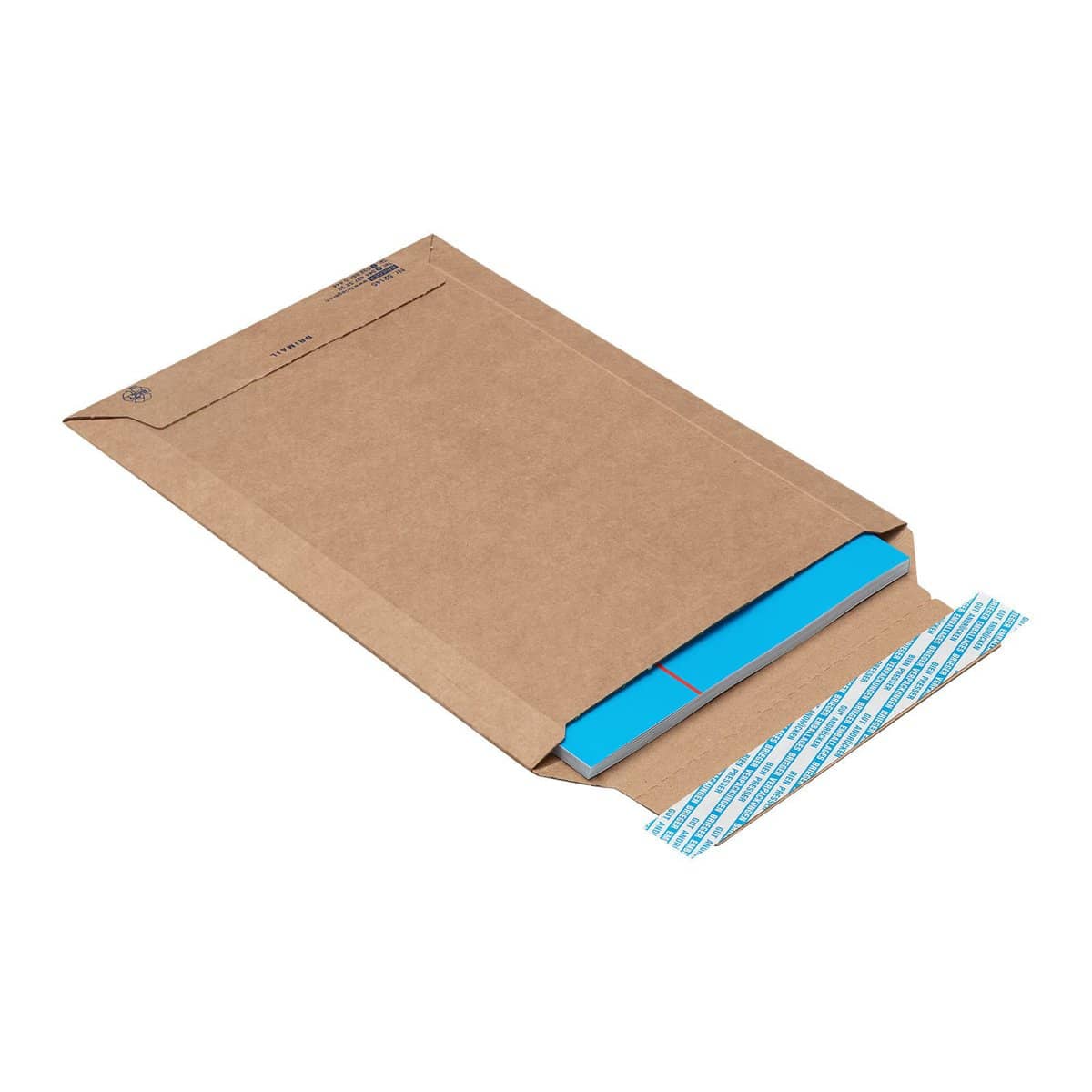 Brieger Karton-Versandtasche – Wellkarton, Braun, Aufreisshilfe – 1 Stück