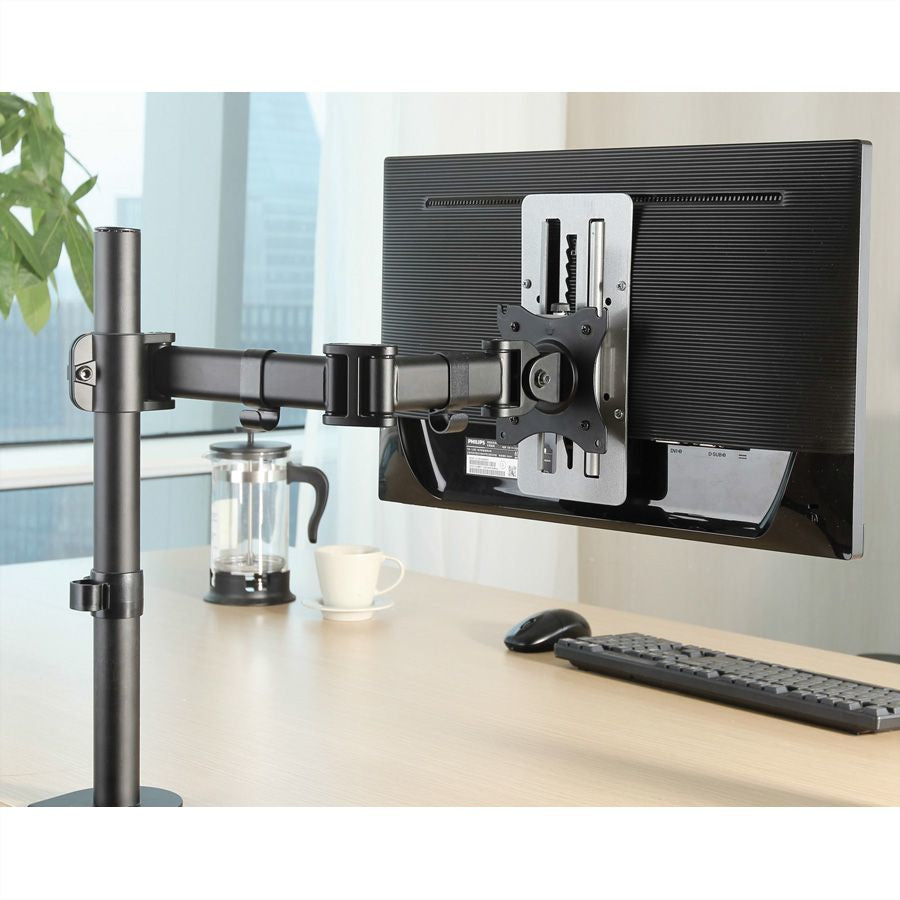 ROLINE VESA-Adapterplatte – bis 27" – VESA 75×75/100×100 mm – bis 8 kg/Monitor – höhenverstellbar – silber