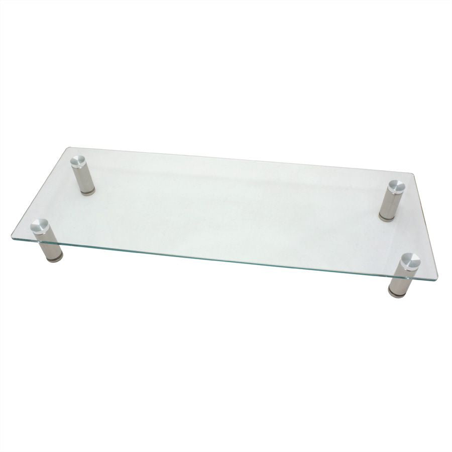 ROLINE Monitor-Tischständer – freistehend – 1 Monitor – bis 20 kg/Monitor – höhenverstellbar – transparent