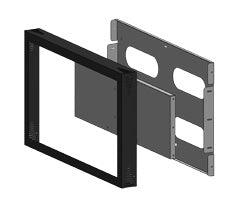 Hagor Inbox Digital Signage 65" – Display-Schutzgehäuse – Schwarz/Silber, Metall