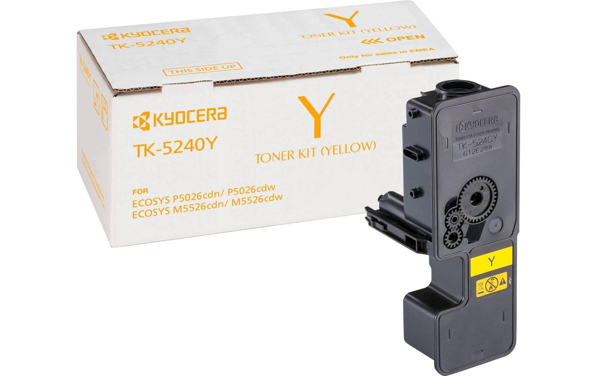 Kyocera – Toner-Multipack TK-5240 – BK/C/M/Y, 3000 Seiten – für Kyocera M5526cdn/M5526cdw