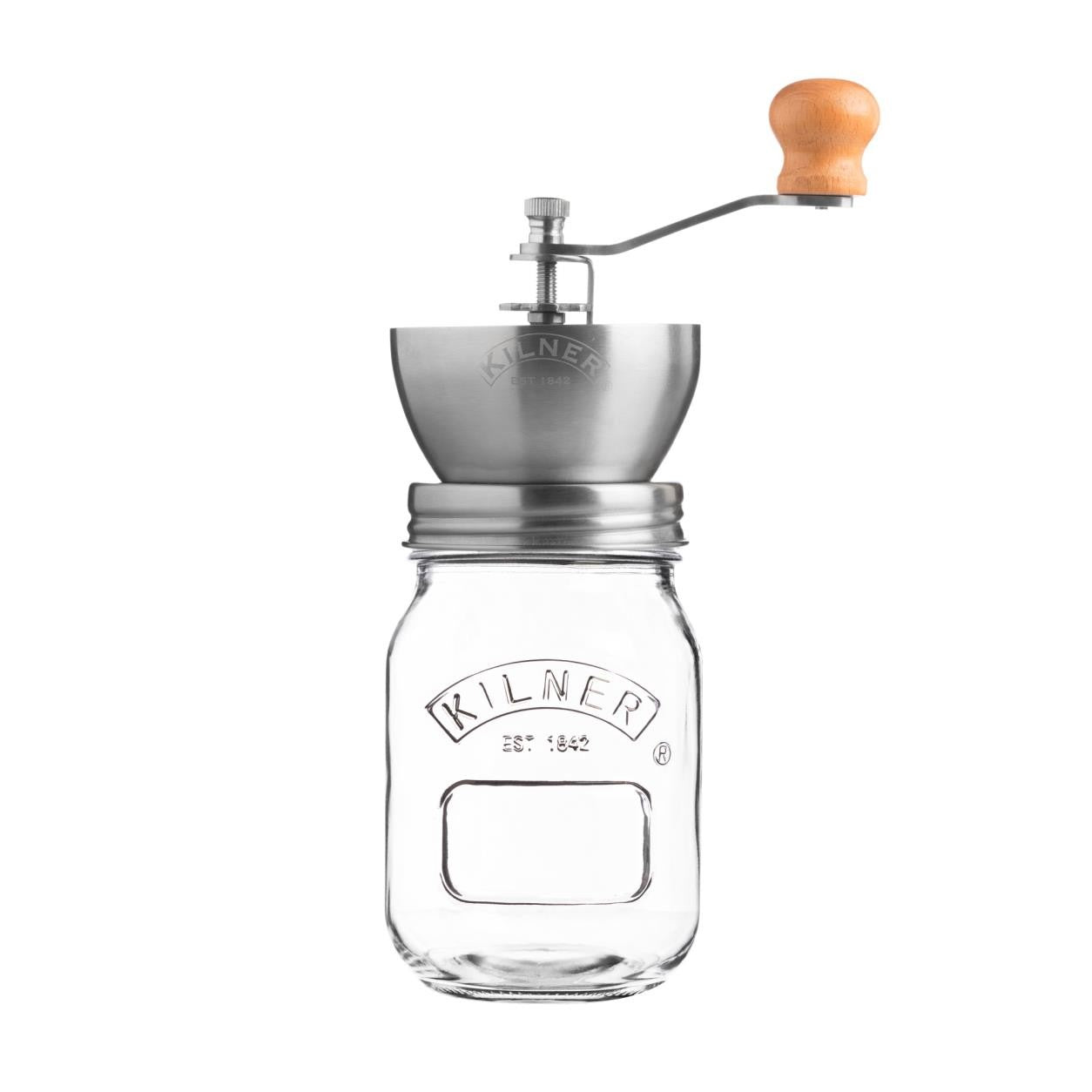 Kilner Kaffeemühle – 500 g, Schlagmesser – Edelstahl/transparent