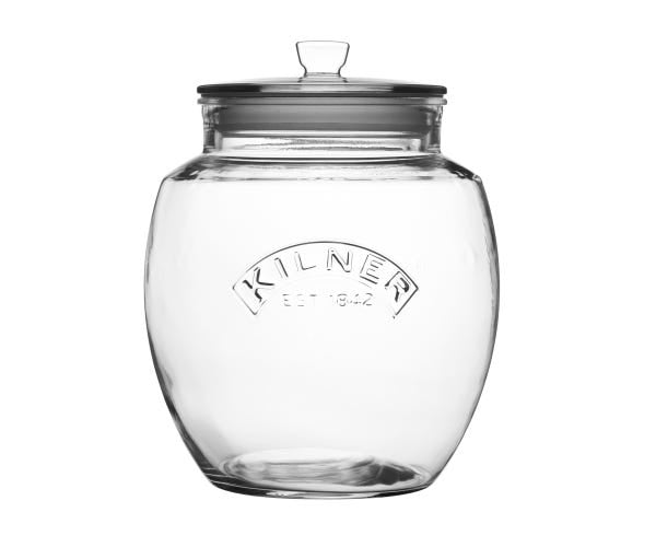Kilner Vorratsdose 4 l, Ø 19,5 × 24,2 cm, Glas/Aluminium, Transparent