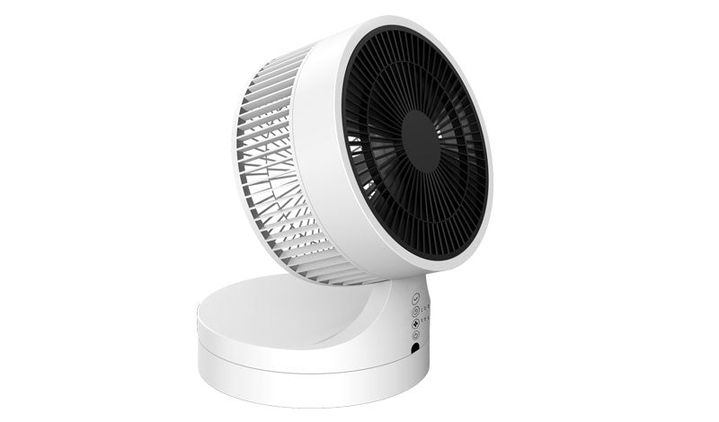 Sonnenkönig Tischventilator Breez – 25 cm, 3 Stufen, oszillierend, Timer, Fernbedienung, 45 W, 29 dB(A), Weiss