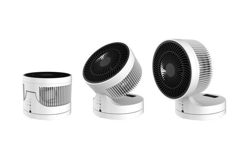 Sonnenkönig Tischventilator Breez – 25 cm, 3 Stufen, oszillierend, Timer, Fernbedienung, 45 W, 29 dB(A), Weiss