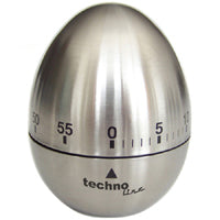 Technoline Küchentimer, analog, Ø 6,1 × 7,5 cm, Kunststoff, silber