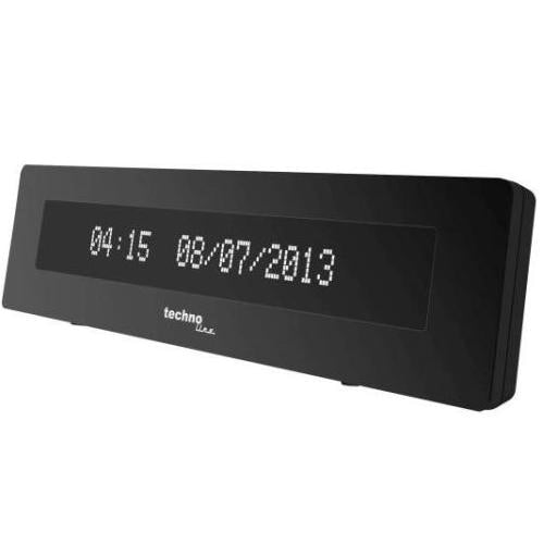 Technoline Digitalwecker – Funk, 15,5 × 4,2 × 3,4 cm, Schwarz