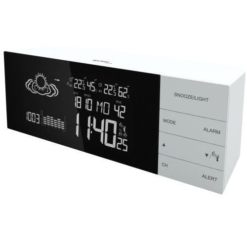 Technoline WS 6870 – Wetterstation, innen/aussen, Hygrometer & Barometer, inkl. Aussensensor – weiss