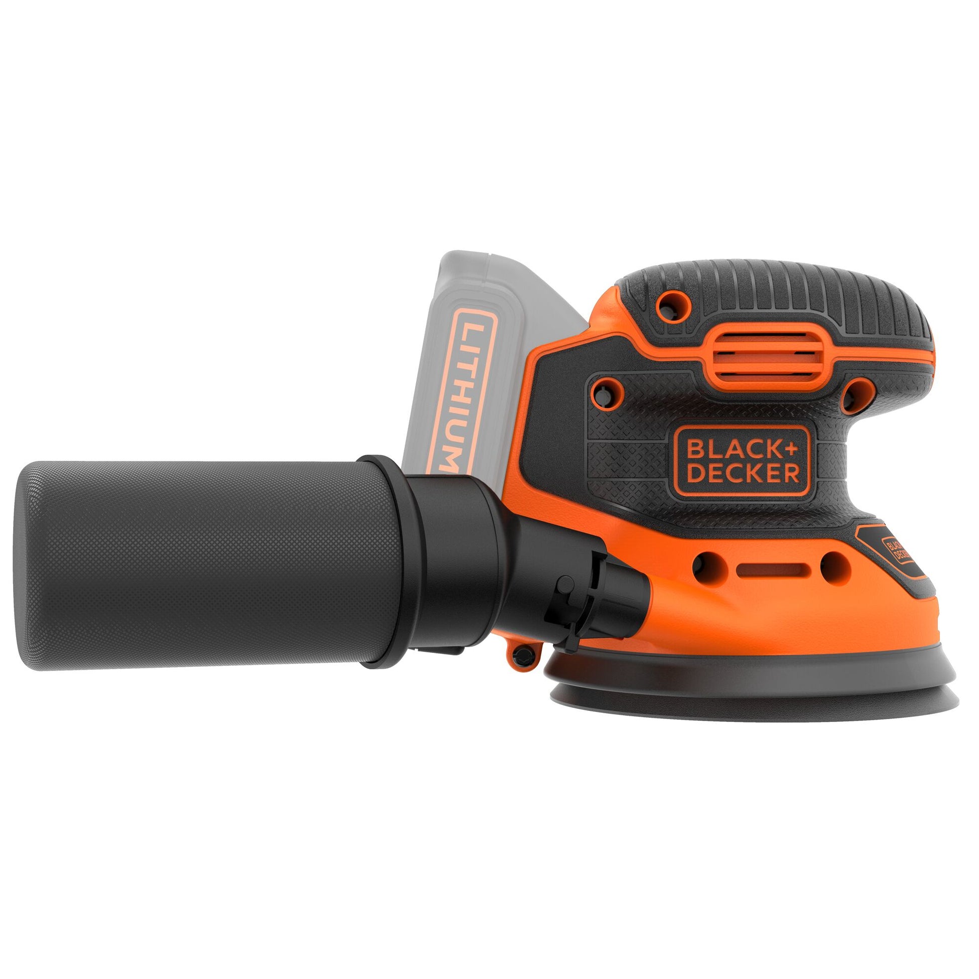 Black & Decker BLACK+DECKER Exzenterschleifer BDCROS18N-XJ – 18 V (POWERCONNECT) – Klettfix, Schwingkreis 1,3 mm – Solo