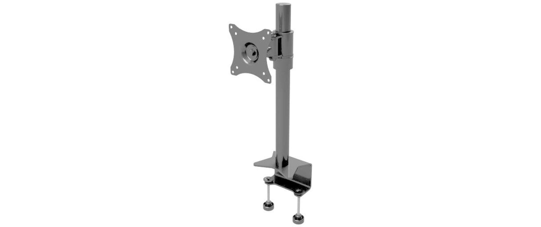 Edbak SV01 – Tischhalterung, Tischklemme, bis 27", VESA 100 × 100 mm, 10 kg, höhenverstellbar, schwarz