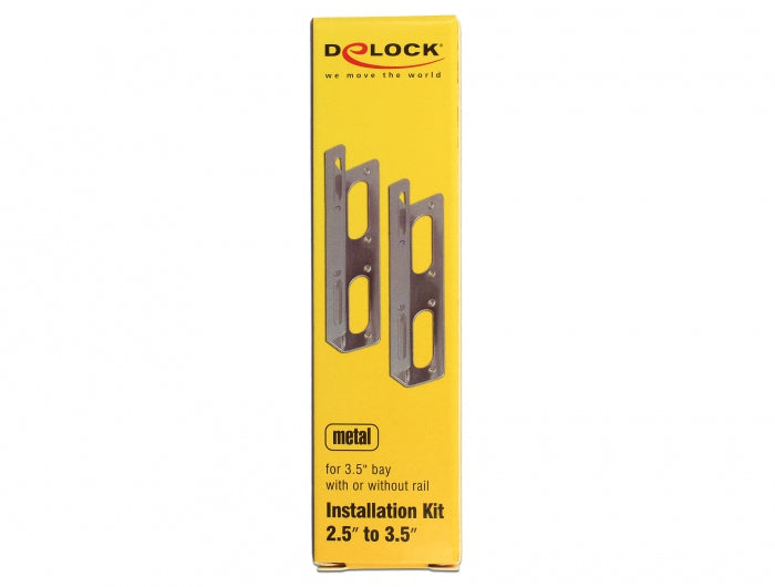 DeLOCK 18282 – HDD-Montageset – für 2,5" HDD in 3,5", inkl. 8 Schrauben, Silber