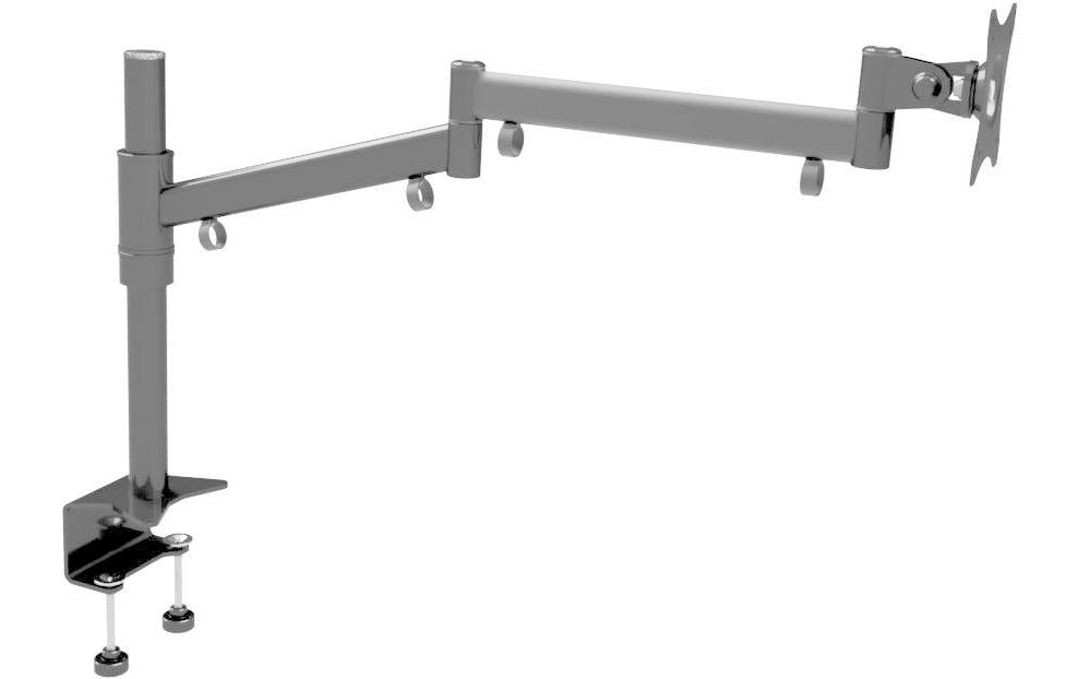 Edbak SV03 – Tischhalterung, Tischklemme, bis 27", VESA 100 × 100 mm, 10 kg, höhenverstellbar, schwarz