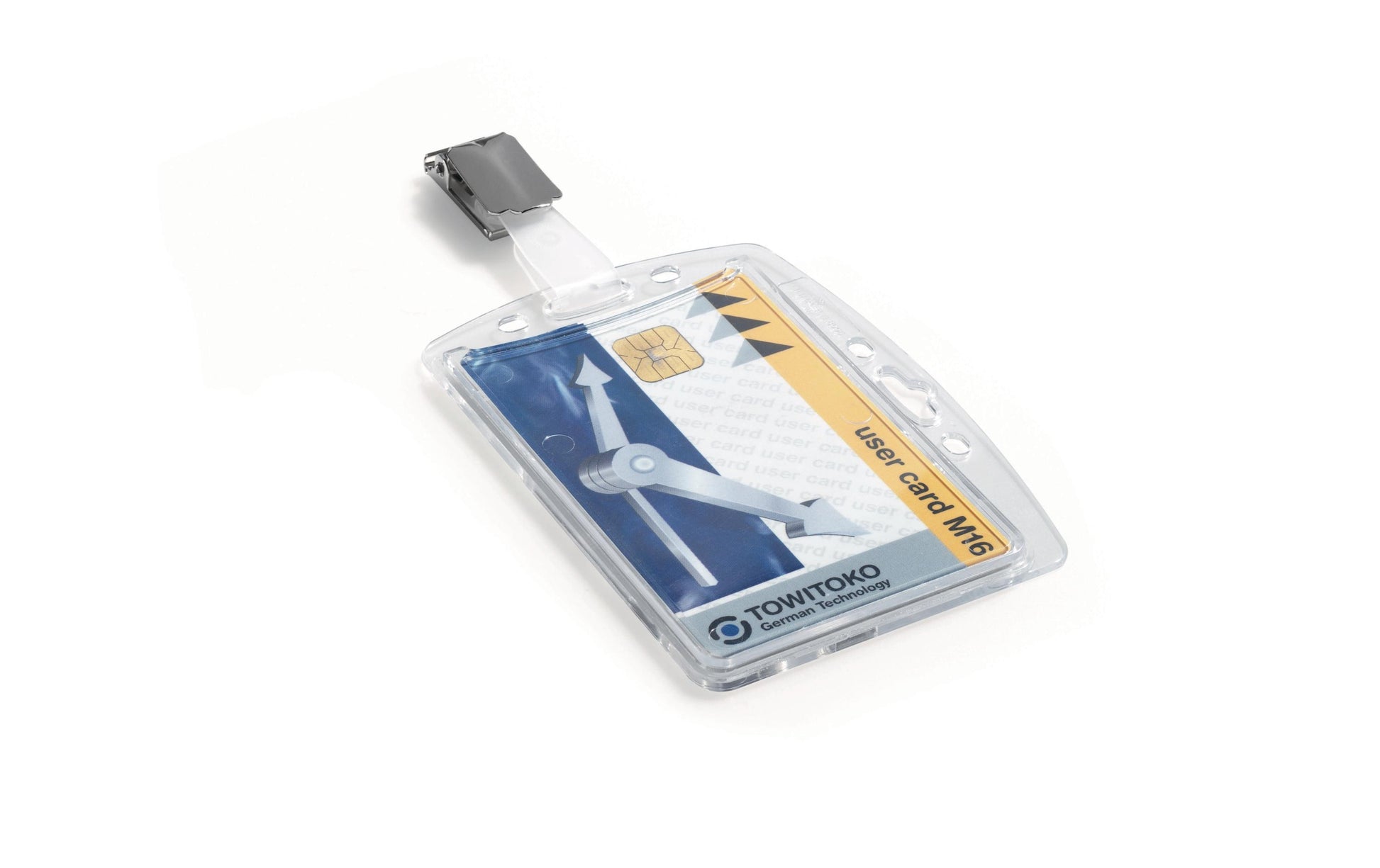 Durable Hartbox – 87 × 54 mm, transparent, für 1 Betriebsausweis, 25er-Pack